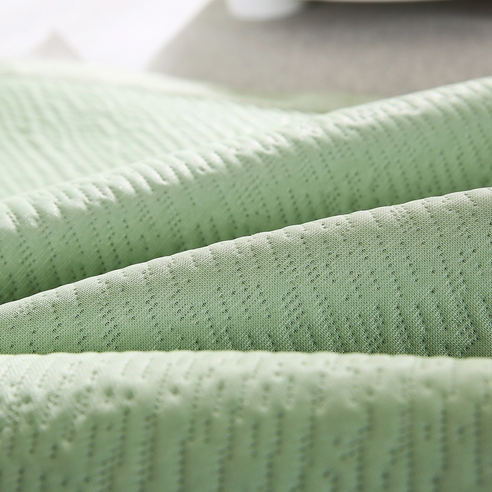 91家纺网 家纺一手货源 找家纺 小牛席业 2026新款小斜纹冷感豆豆枕套凉枕套夏天枕套冰丝枕套竹枕套藤枕套冰藤枕套 小斜纹冷感豆豆枕套-绿色