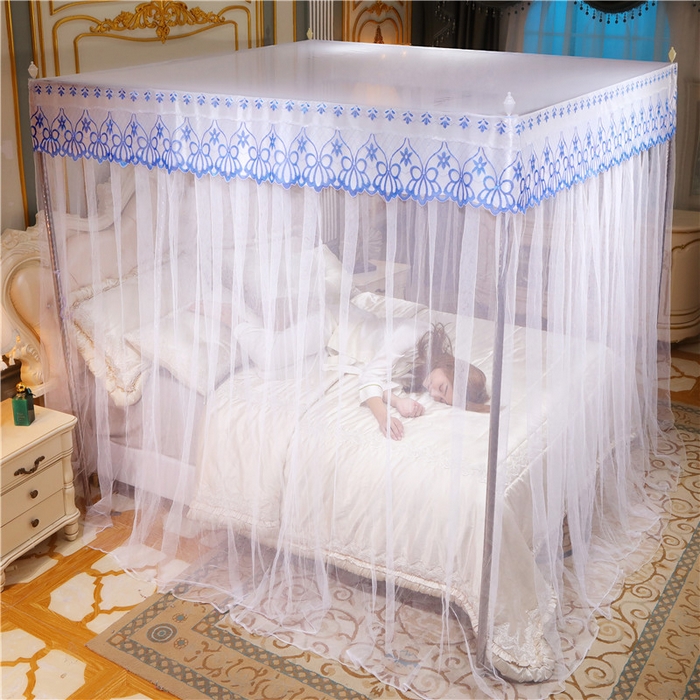 91家纺网 家纺一手货源 找家纺 冉美家纺 2026新款宫廷蚊帐 皇冠 恋情 幻彩 缤纷 恋情-白色