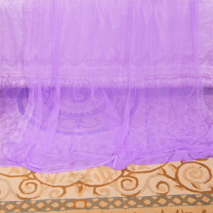 91家纺网 家纺一手货源 找家纺 冉美家纺 2026新款宫廷蚊帐 皇冠 恋情 幻彩 缤纷 皇冠-紫色