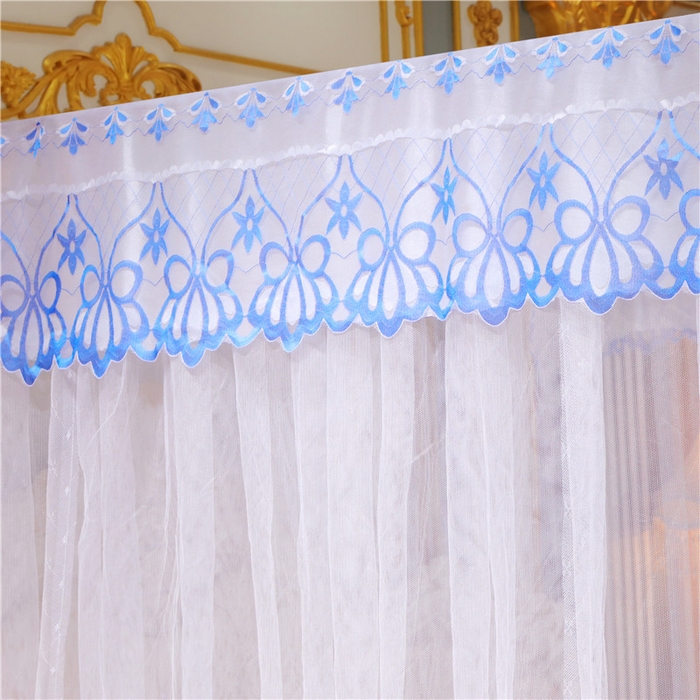 91家纺网 家纺一手货源 找家纺 冉美家纺 2026新款宫廷蚊帐 皇冠 恋情 幻彩 缤纷 恋情-白色