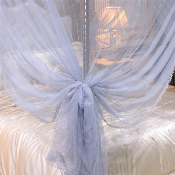 91家纺网 家纺一手货源 找家纺 冉美家纺 2026新款宫廷蚊帐 皇冠 恋情 幻彩 缤纷 幻彩-灰色