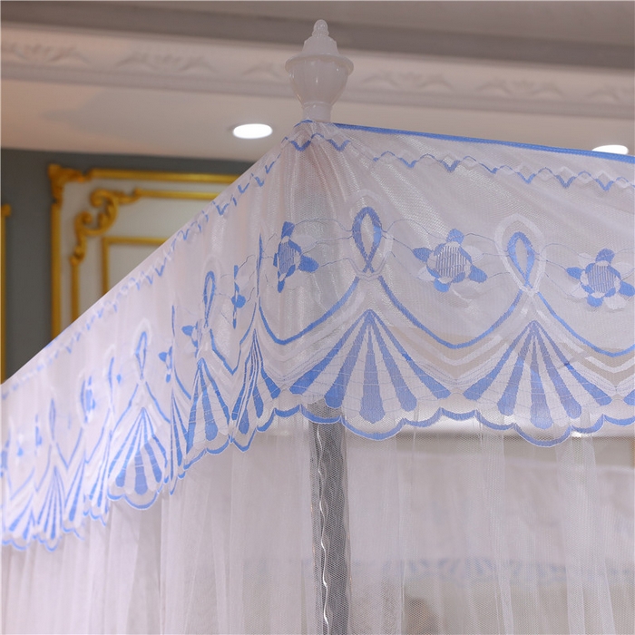 91家纺网 家纺一手货源 找家纺 冉美家纺 2026新款宫廷蚊帐 皇冠 恋情 幻彩 缤纷 幻彩-白色