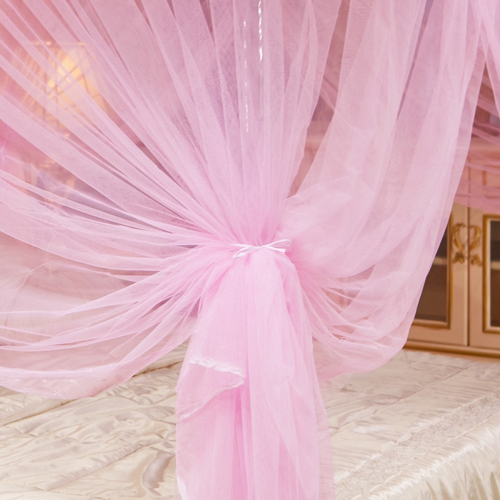 91家纺网 家纺一手货源 找家纺 冉美家纺 2026新款宫廷蚊帐 皇冠 恋情 幻彩 缤纷 皇冠-粉色