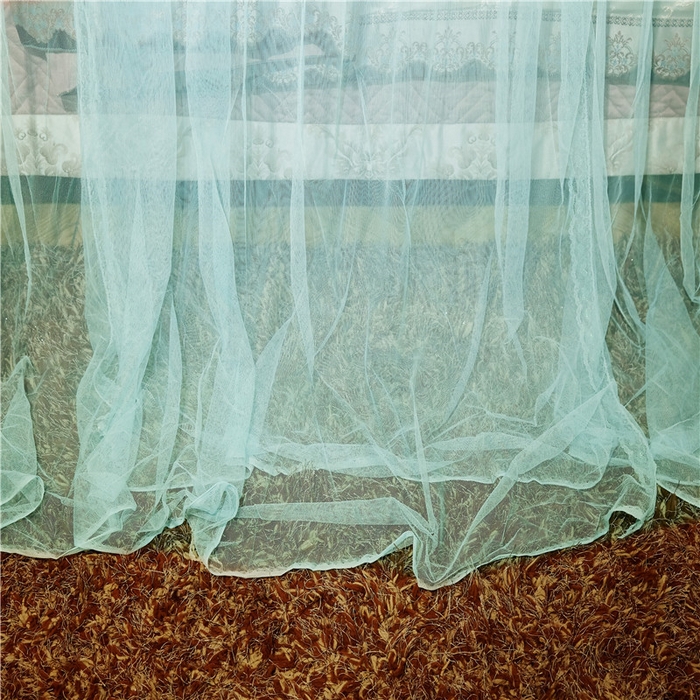 91家纺网 家纺一手货源 找家纺 冉美家纺 2026新款宫廷蚊帐 皇冠 恋情 幻彩 缤纷 繁花-水绿