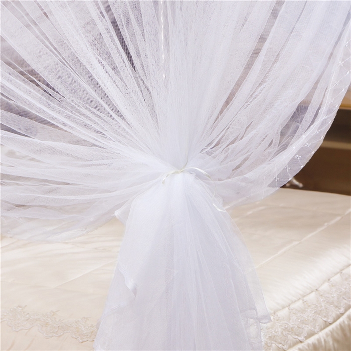 91家纺网 家纺一手货源 找家纺 冉美家纺 2026新款宫廷蚊帐 皇冠 恋情 幻彩 缤纷 恋情-白色