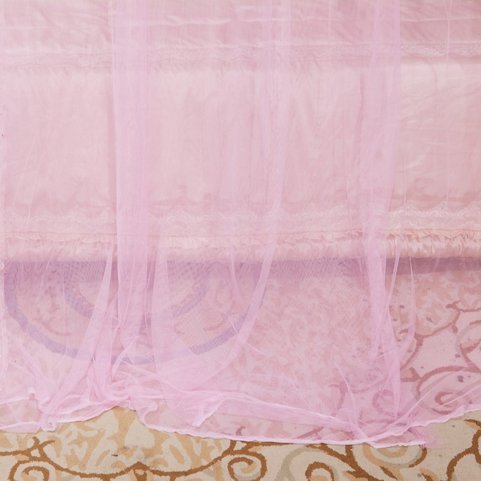 91家纺网 家纺一手货源 找家纺 冉美家纺 2026新款宫廷蚊帐 皇冠 恋情 幻彩 缤纷 皇冠-粉色