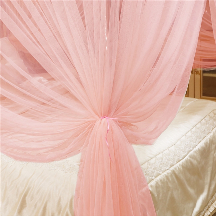 91家纺网 家纺一手货源 找家纺 冉美家纺 2026新款宫廷蚊帐 皇冠 恋情 幻彩 缤纷 恋情-玉色