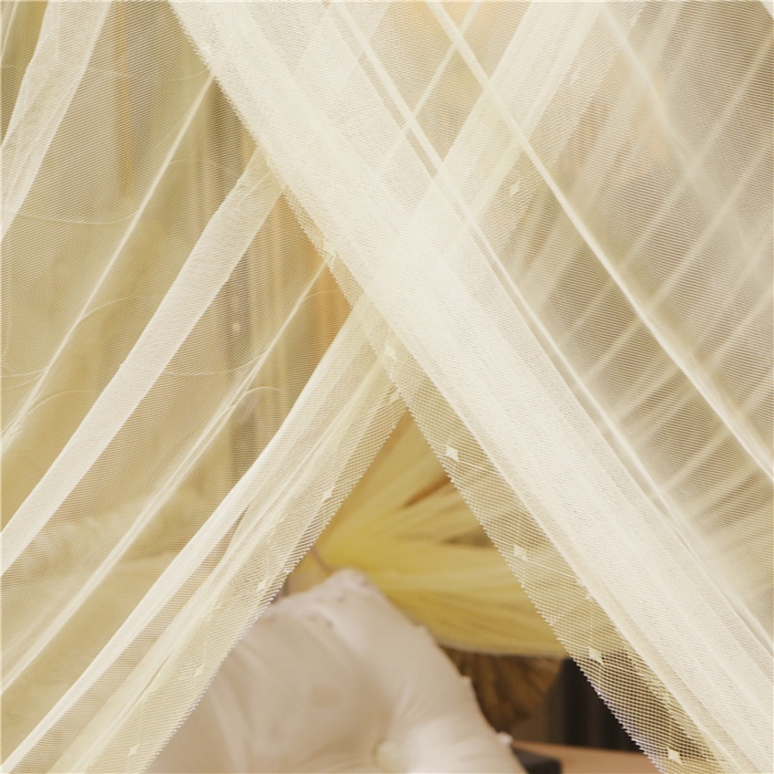 91家纺网 家纺一手货源 找家纺 冉美家纺 2026新款宫廷蚊帐 皇冠 恋情 幻彩 缤纷 恋情-黄色