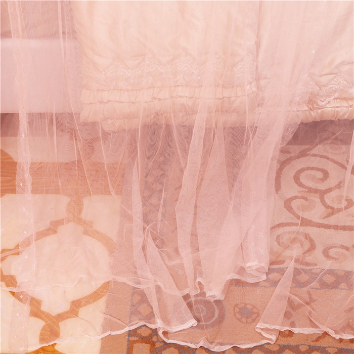 91家纺网 家纺一手货源 找家纺 冉美家纺 2026新款宫廷蚊帐 皇冠 恋情 幻彩 缤纷 恋情-玉色