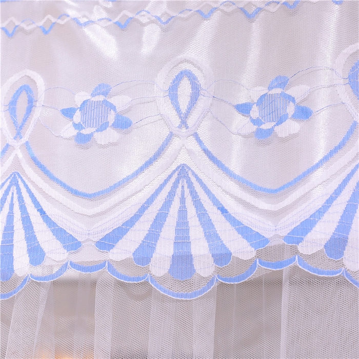 91家纺网 家纺一手货源 找家纺 冉美家纺 2026新款宫廷蚊帐 皇冠 恋情 幻彩 缤纷 幻彩-白色