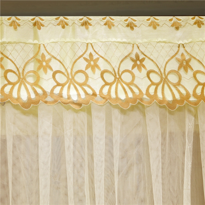 91家纺网 家纺一手货源 找家纺 冉美家纺 2026新款宫廷蚊帐 皇冠 恋情 幻彩 缤纷 恋情-黄色