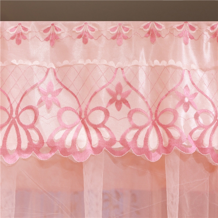 91家纺网 家纺一手货源 找家纺 冉美家纺 2026新款宫廷蚊帐 皇冠 恋情 幻彩 缤纷 恋情-玉色