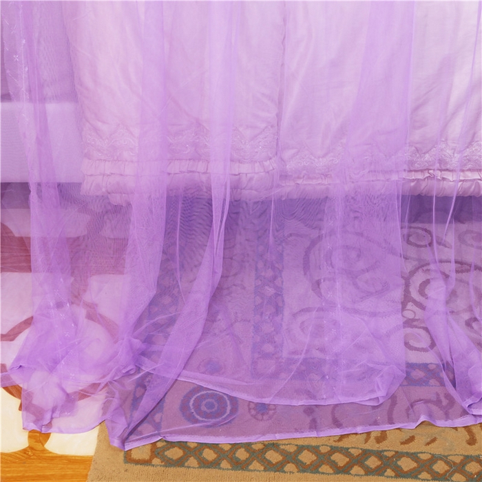 91家纺网 家纺一手货源 找家纺 冉美家纺 2026新款宫廷蚊帐 皇冠 恋情 幻彩 缤纷 恋情-紫色
