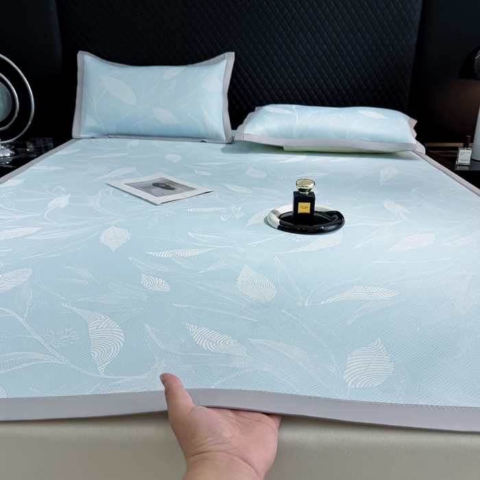 91家纺网 家纺一手货源 找家纺 （总）999家纺 2026新款高端轻奢复合PE中分子乙纶凉感大提花凉席软席