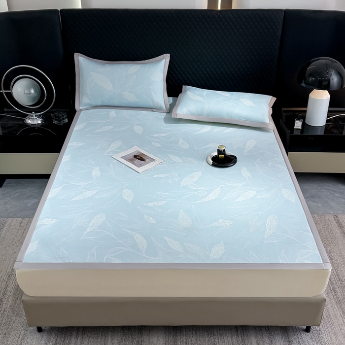 91家纺网 家纺一手货源 找家纺 （总）999家纺 2026新款高端轻奢复合PE中分子乙纶凉感大提花凉席软席