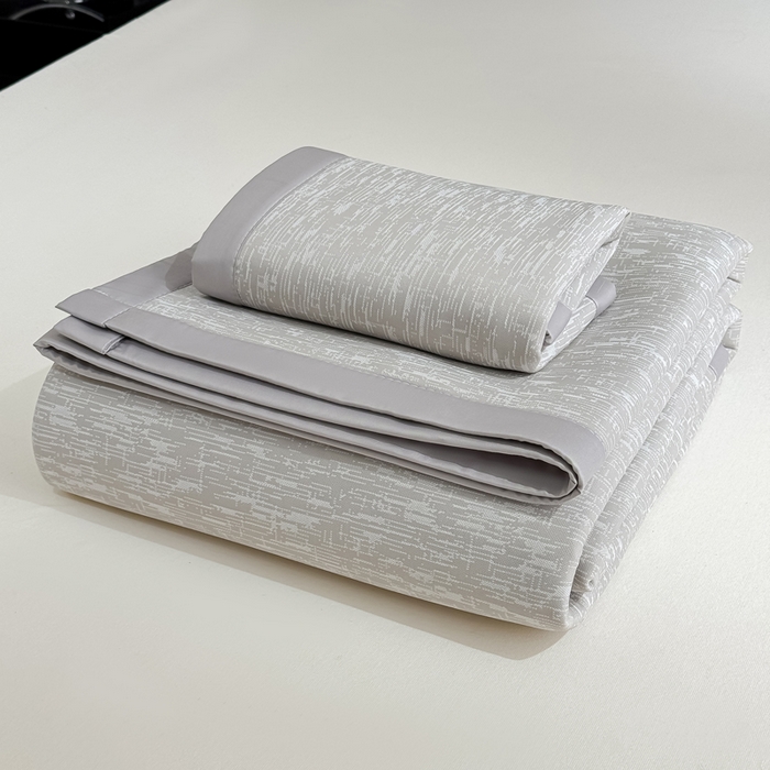 91家纺网 家纺一手货源 找家纺 999家纺 2026新款高端轻奢复合PE中分子乙纶凉感大提花凉席软席 梦境-灰