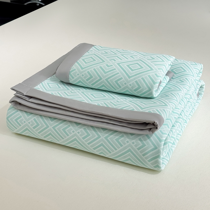 91家纺网 家纺一手货源 找家纺 999家纺 2026新款高端轻奢复合PE中分子乙纶凉感大提花凉席软席 轻奢