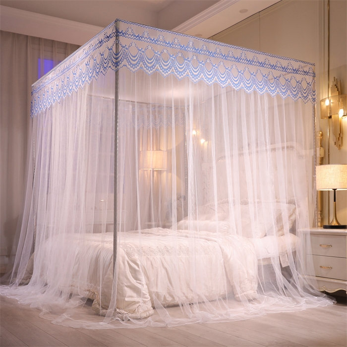 91家纺网 家纺一手货源 找家纺 冉美家纺 2026新款宫廷蚊帐 皇冠 恋情 幻彩 缤纷 缤纷-洁白