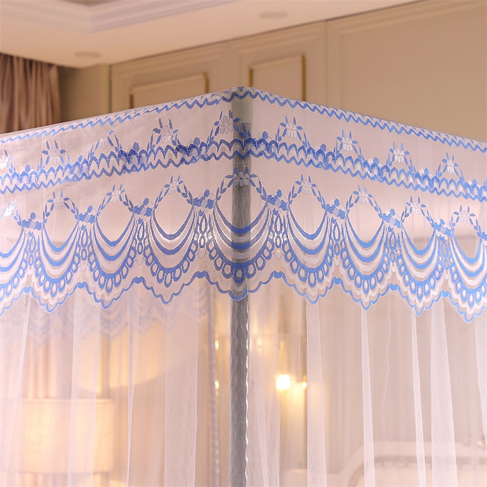 91家纺网 家纺一手货源 找家纺 冉美家纺 2026新款宫廷蚊帐 皇冠 恋情 幻彩 缤纷 缤纷-洁白