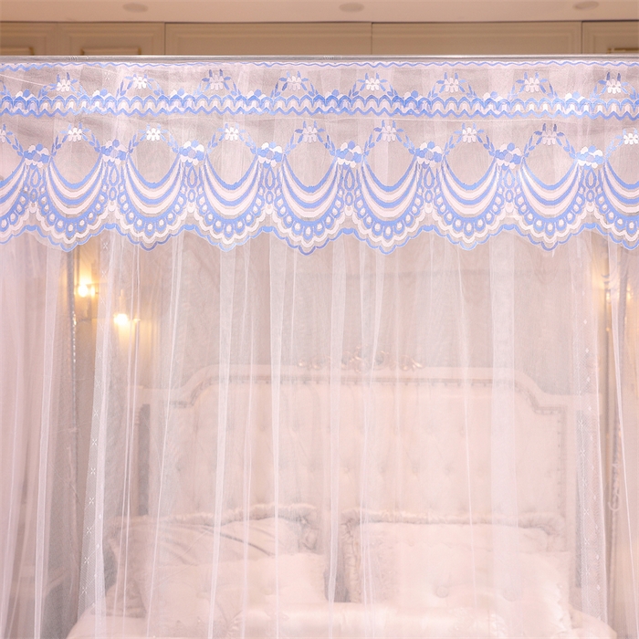 91家纺网 家纺一手货源 找家纺 冉美家纺 2026新款宫廷蚊帐 皇冠 恋情 幻彩 缤纷 缤纷-洁白