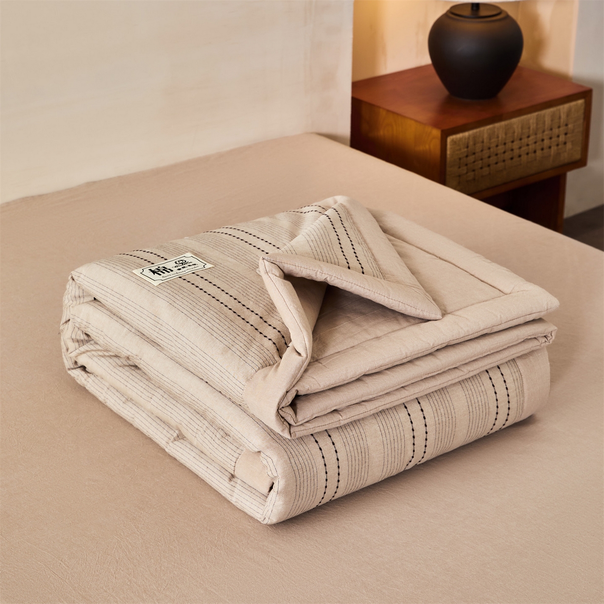 91家纺网 家纺一手货源 找家纺 （总）恬思语家纺 2026新款全棉色织提花棉花夏被夏凉被空调被-流光