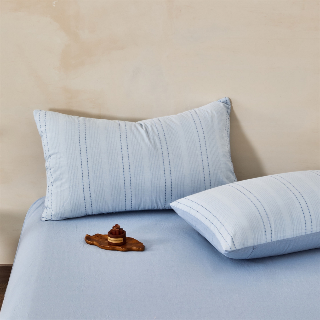 91家纺网 家纺一手货源 找家纺 恬思语家纺 2026新款全棉色织提花棉花夏被夏凉被空调被-流光 流光-蓝