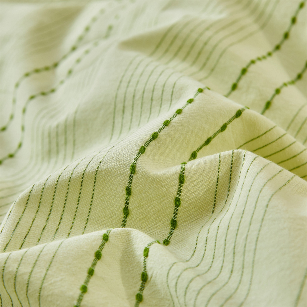 91家纺网 家纺一手货源 找家纺 恬思语家纺 2026新款全棉色织提花棉花夏被夏凉被空调被-流光 流光-绿