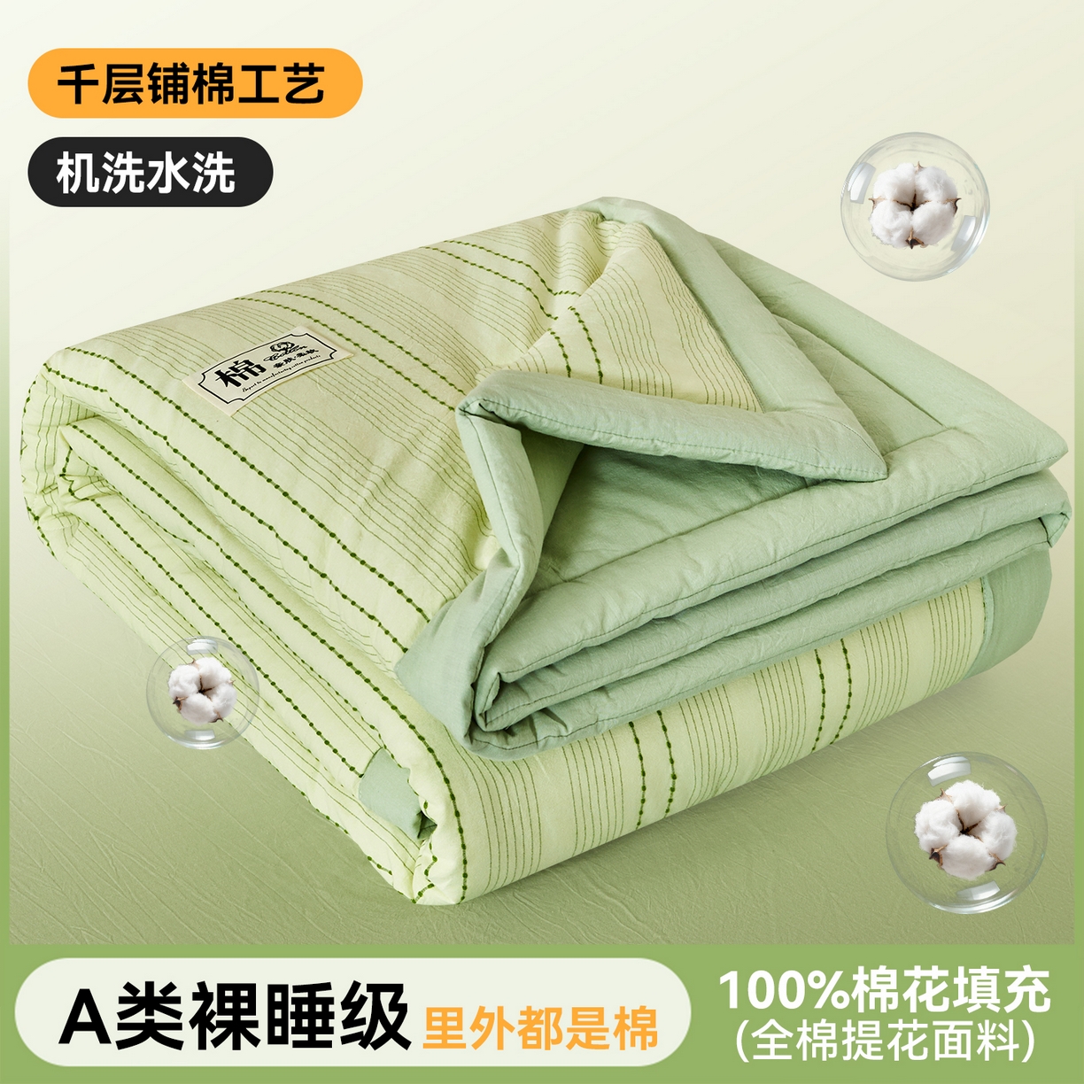 91家纺网 家纺一手货源 找家纺 （总）恬思语家纺 2026新款全棉色织提花棉花夏被夏凉被空调被-流光