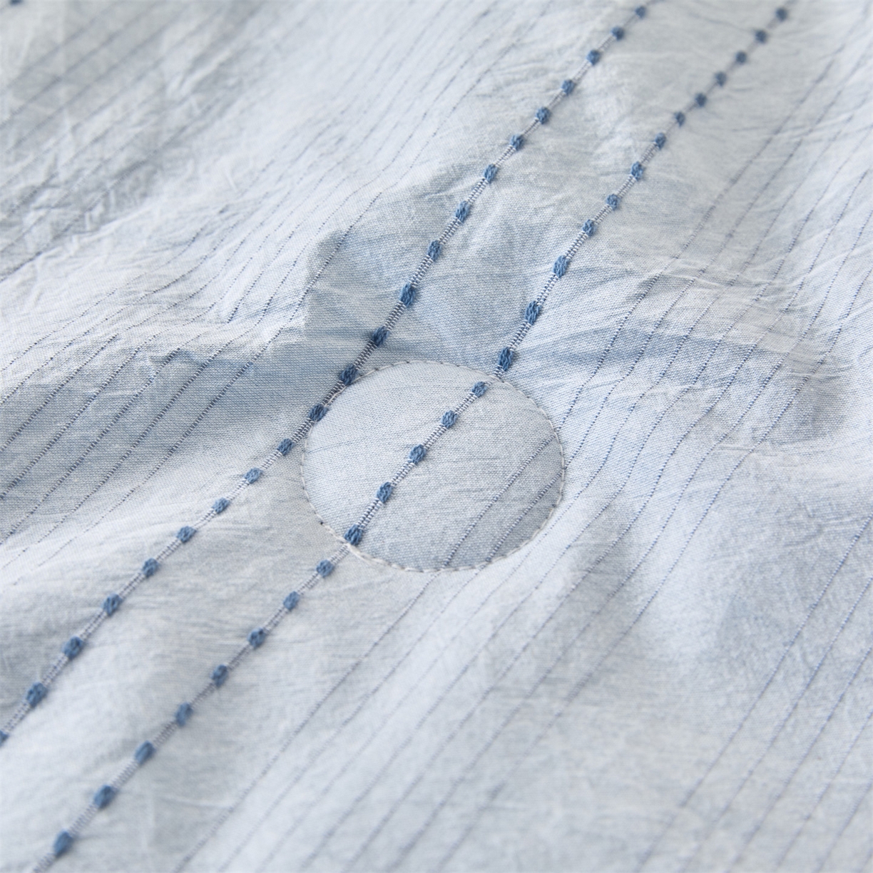 91家纺网 家纺一手货源 找家纺 恬思语家纺 2026新款全棉色织提花棉花夏被夏凉被空调被-流光 流光-蓝