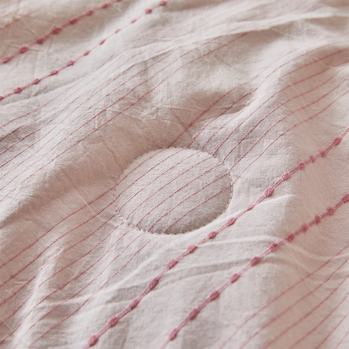 91家纺网 家纺一手货源 找家纺 恬思语家纺 2026新款全棉色织提花棉花夏被夏凉被空调被-流光 流光-粉