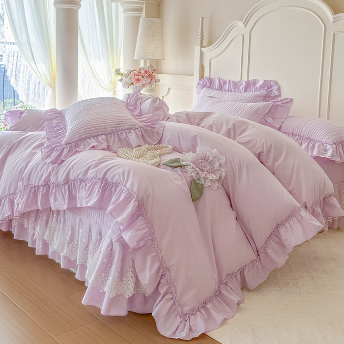 91家纺网 家纺一手货源 找家纺 （总）瑞宝 2026新款全棉水洗棉床盖四件套-初夏 严格控价。利润不低于90 除平台优惠券