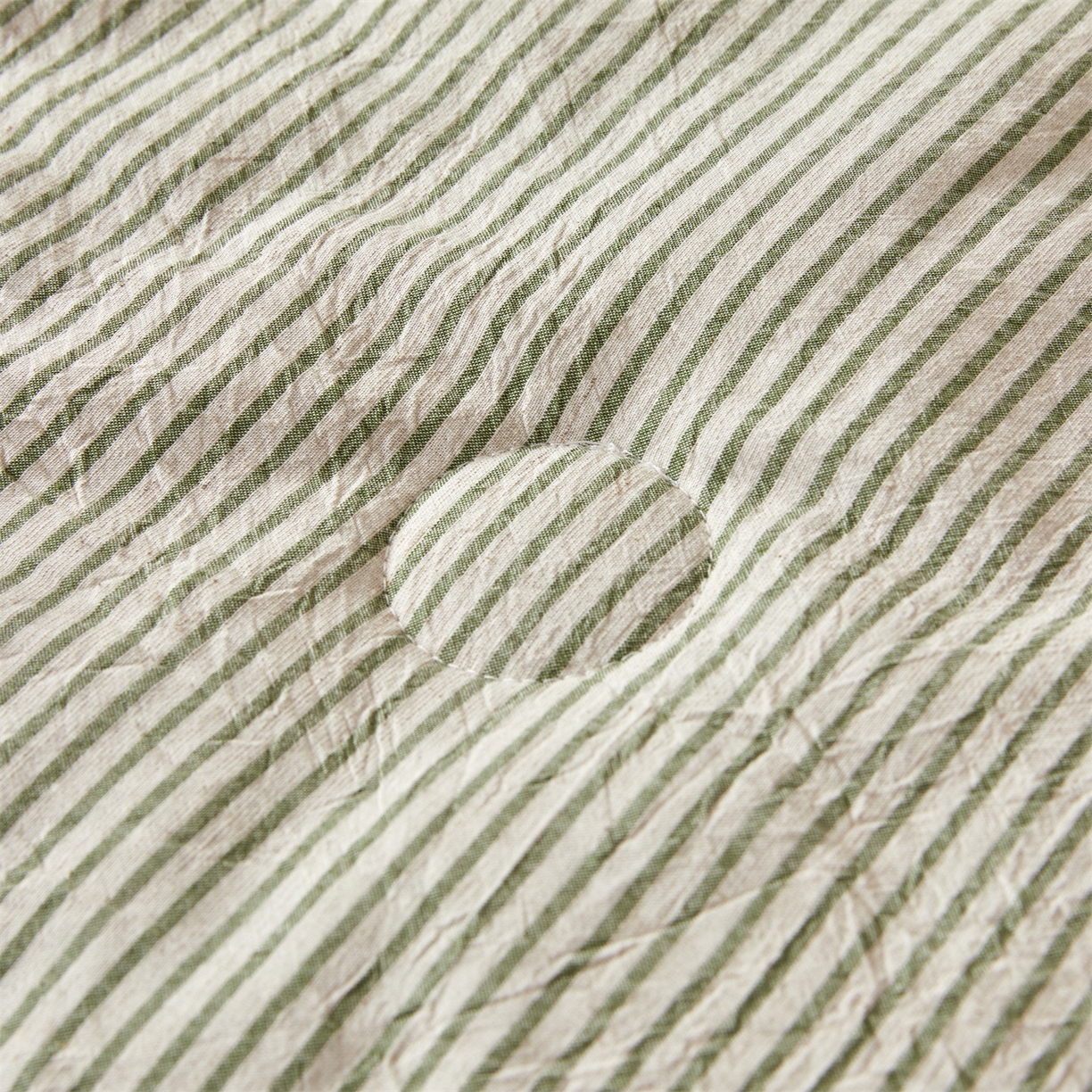 91家纺网 家纺一手货源 找家纺 恬思语家纺 2026新款春夏新款棉麻条纹棉花夏被空调被夏凉被 棉麻条-橄榄绿