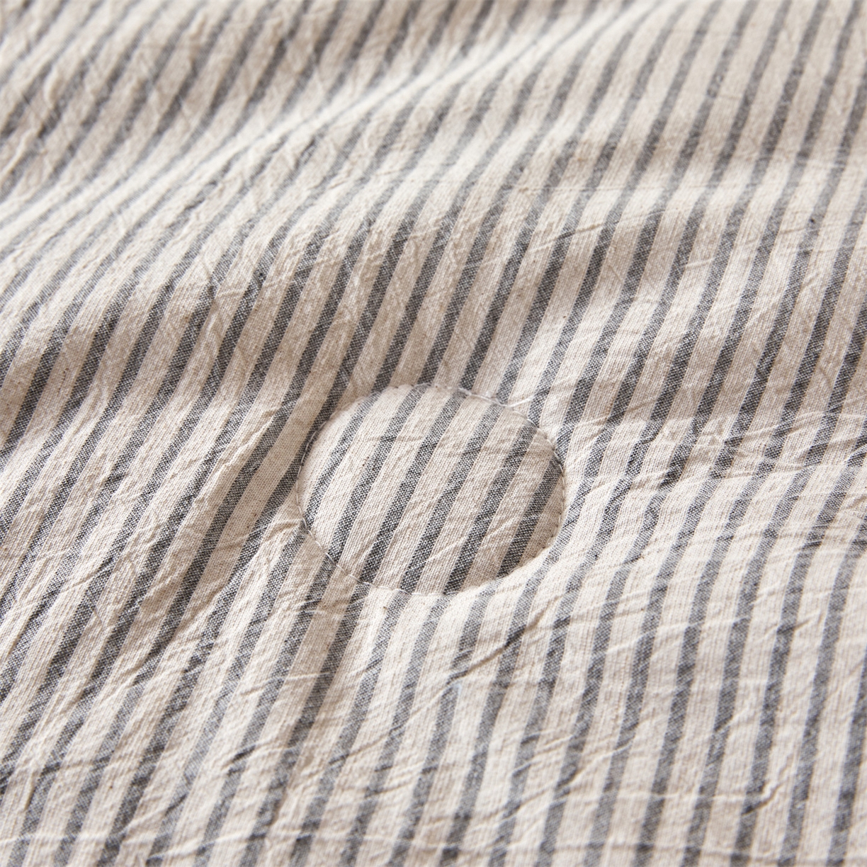 91家纺网 家纺一手货源 找家纺 恬思语家纺 2026新款春夏新款棉麻条纹棉花夏被空调被夏凉被 棉麻条-灰