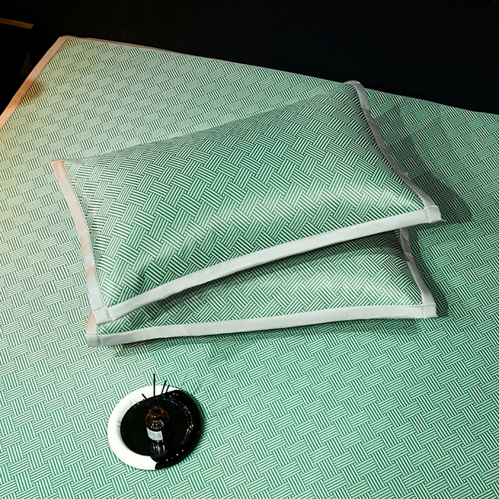 91家纺网 家纺一手货源 找家纺 999家纺 2026新款加厚三明治抗菌冰丝藤凉席三件套冰丝软席藤席 冰岛-清新绿