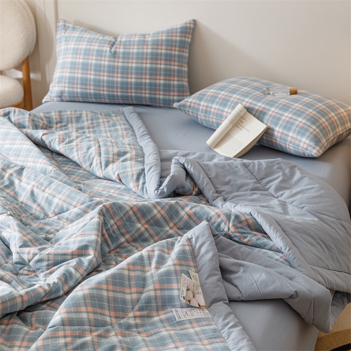 91家纺网 家纺一手货源 找家纺 （总）恬思语家纺 2026新款全棉色织水洗棉棉花夏被夏凉被空调被