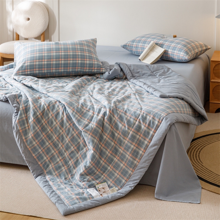 91家纺网 家纺一手货源 找家纺 （总）恬思语家纺 2026新款全棉色织水洗棉棉花夏被夏凉被空调被