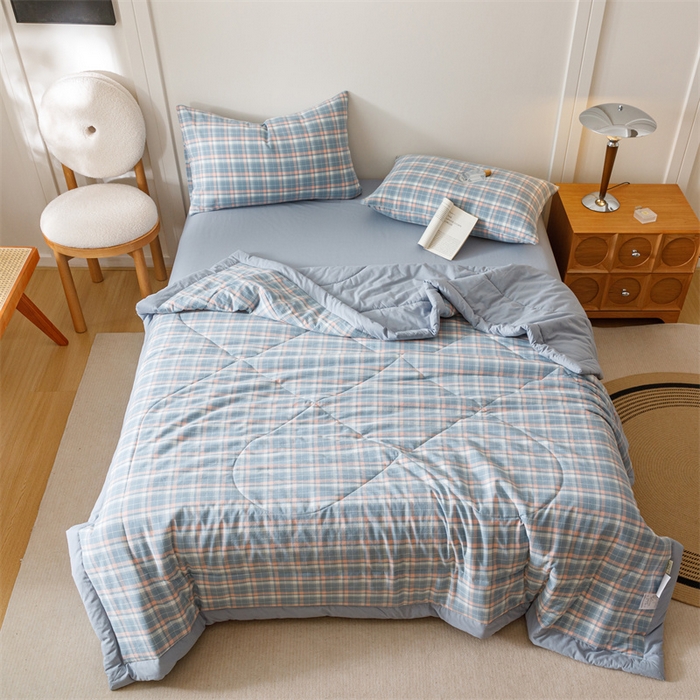 91家纺网 家纺一手货源 找家纺 （总）恬思语家纺 2026新款全棉色织水洗棉棉花夏被夏凉被空调被