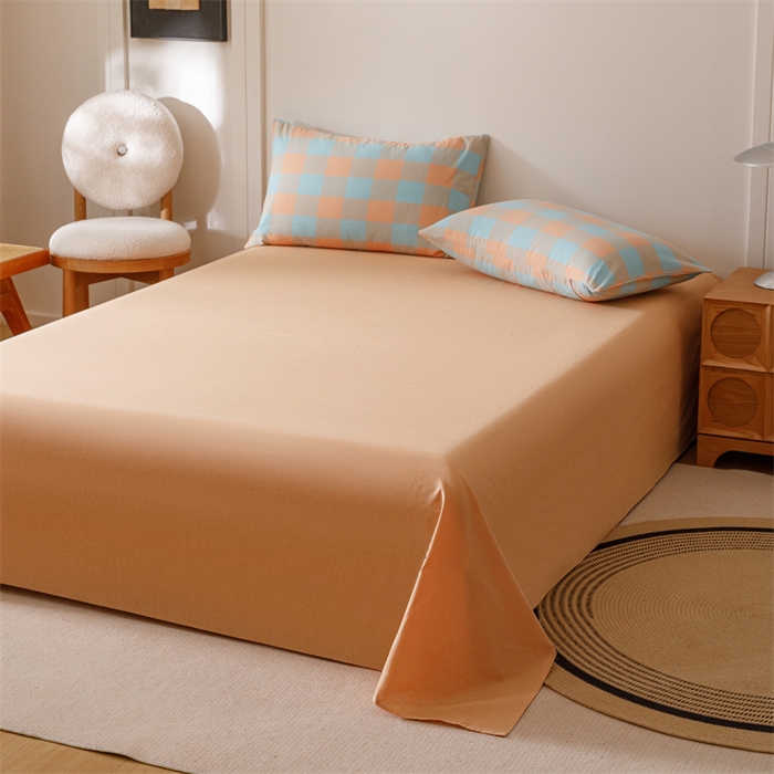 91家纺网 家纺一手货源 找家纺 恬思语家纺 2026新款全棉色织水洗棉棉花夏被夏凉被空调被 梵芙 桔