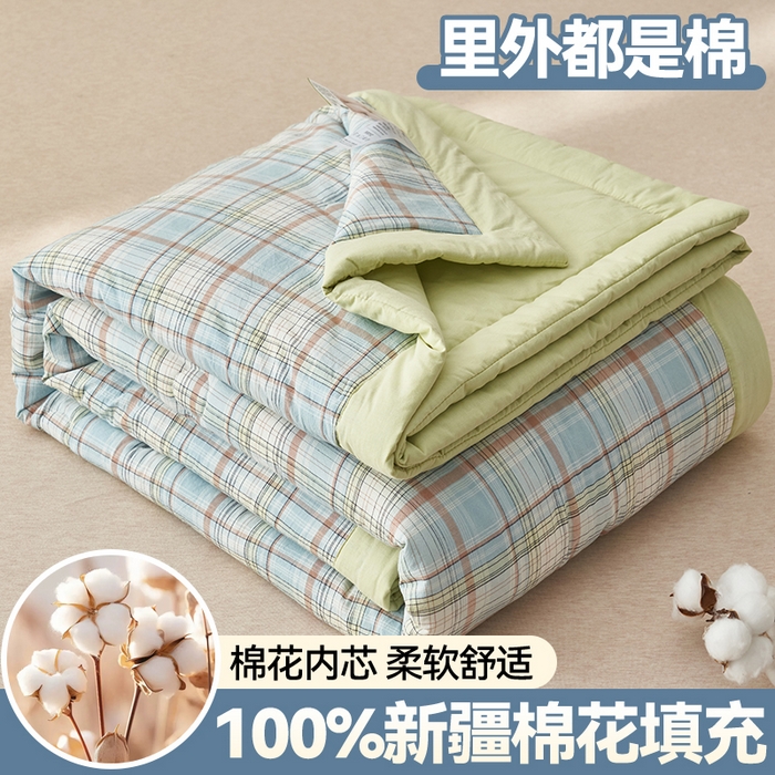 91家纺网 家纺一手货源 找家纺 （总）恬思语家纺 2026新款全棉色织水洗棉棉花夏被夏凉被空调被