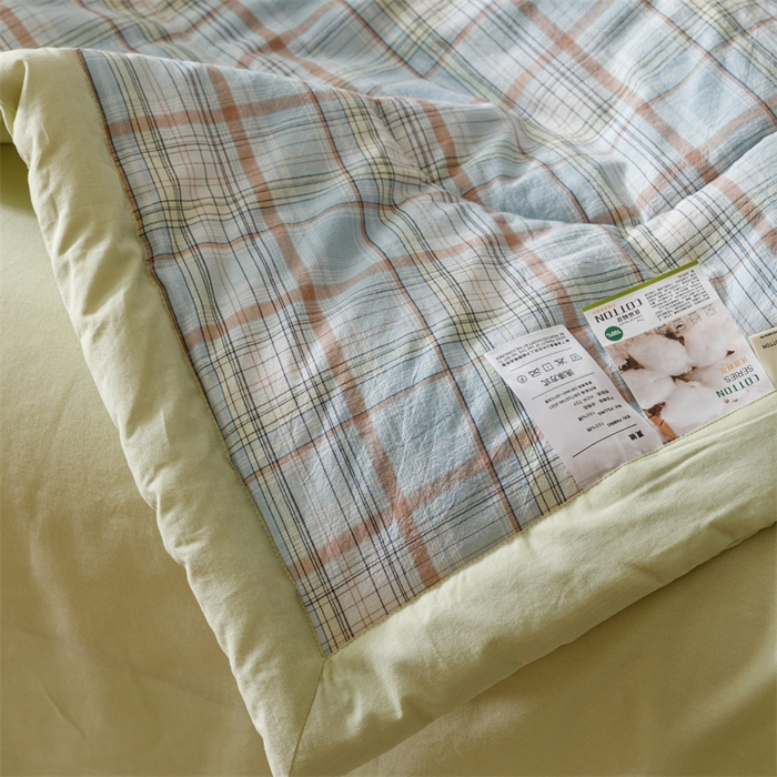 91家纺网 家纺一手货源 找家纺 恬思语家纺 2026新款全棉色织水洗棉棉花夏被夏凉被空调被 霍格 兰