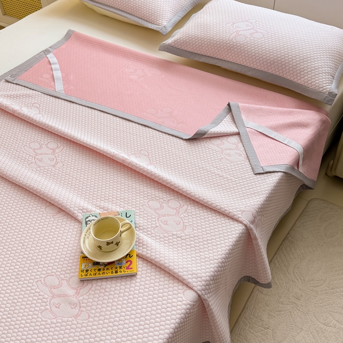 91家纺网 家纺一手货源 找家纺 （总）999家纺 2026新款A类冰豆豆凉席三件套凉豆豆软凉席可机洗空调席子