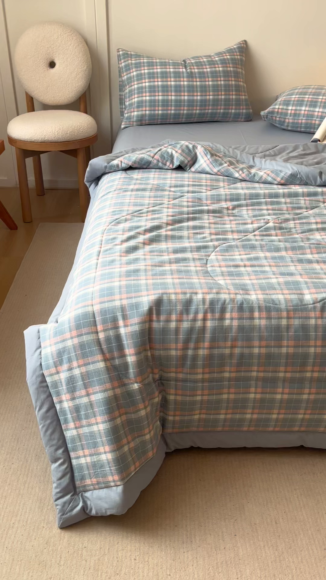 91家纺网 家纺一手货源 找家纺 （总）恬思语家纺 2026新款全棉色织水洗棉棉花夏被夏凉被空调被