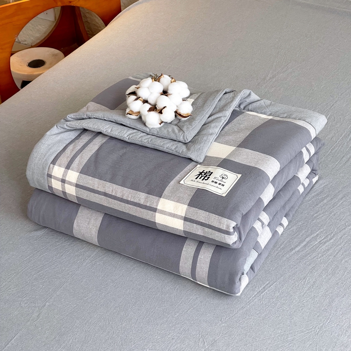 （总）梵克保罗 2026春夏新款水洗棉新疆棉花被绗缝款夏被系列单夏被夏凉被空调被