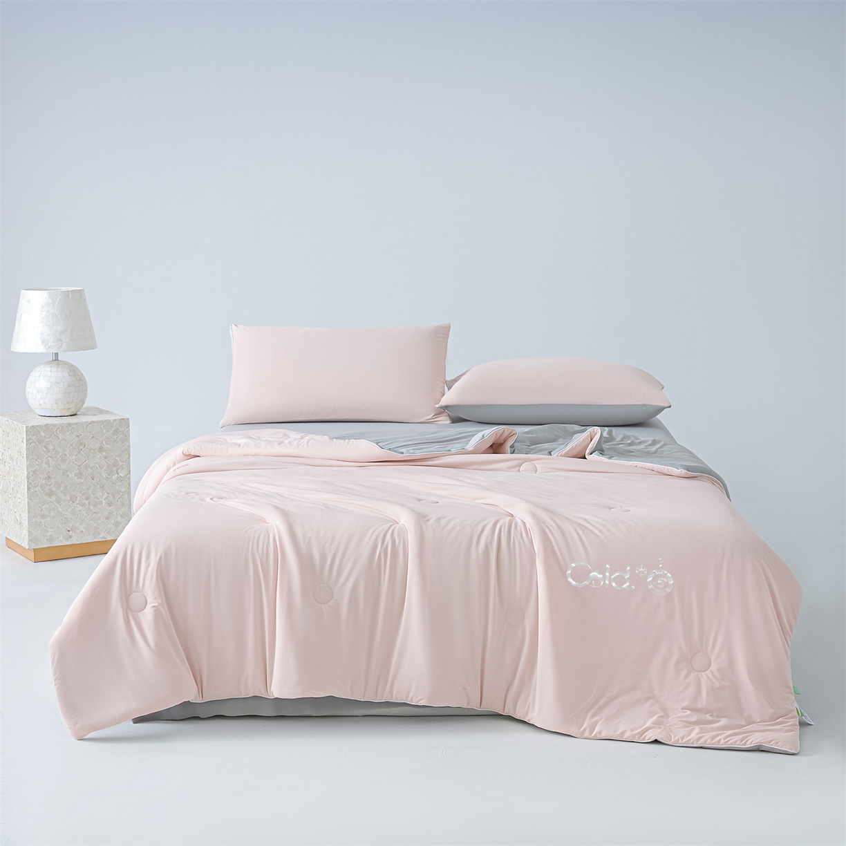 91家纺网 家纺一手货源 找家纺 （总）恬思语家纺 2026春夏新品纯色双拼凉感丝大豆夏被夏凉被空调被