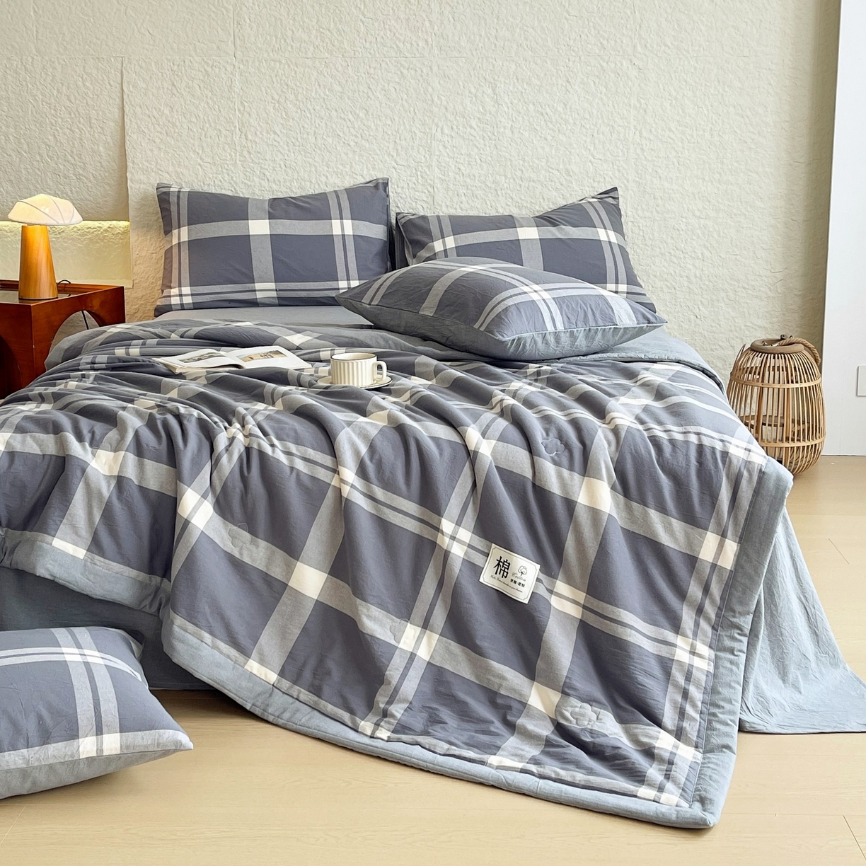 91家纺网 家纺一手货源 找家纺 （总）梵克保罗 2026春夏新款水洗棉新疆棉花被绗缝款夏被系列单夏被夏凉被空调被