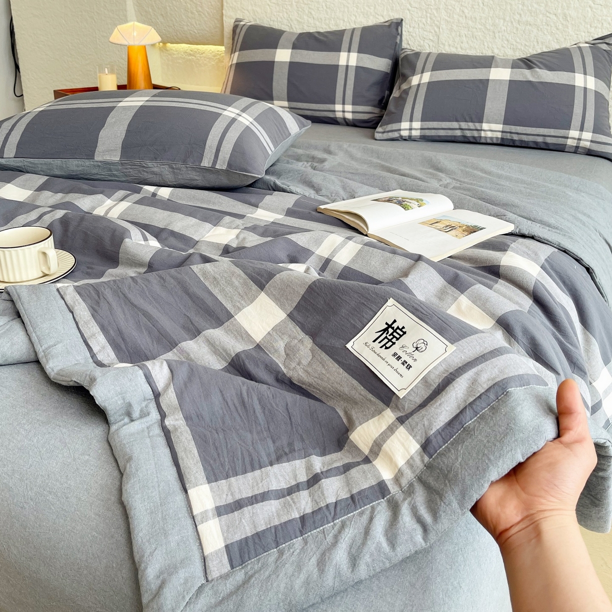 91家纺网 家纺一手货源 找家纺 （总）梵克保罗 2026春夏新款水洗棉新疆棉花被绗缝款夏被系列单夏被夏凉被空调被