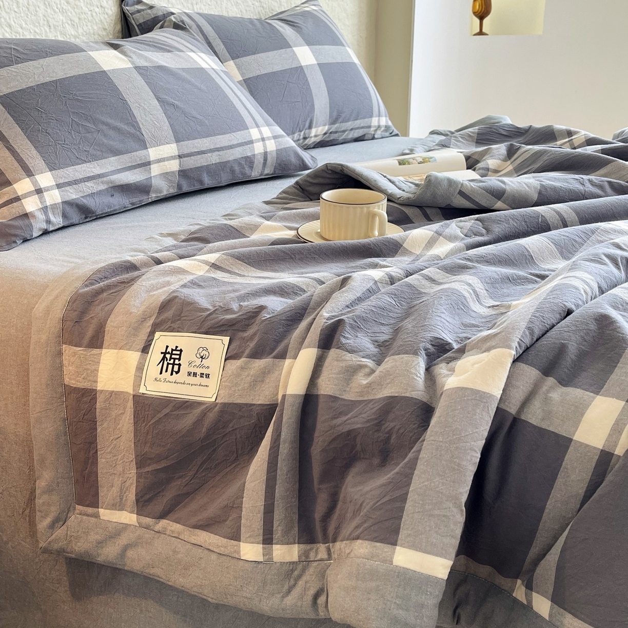 91家纺网 家纺一手货源 找家纺 （总）梵克保罗 2026春夏新款水洗棉新疆棉花被绗缝款夏被系列单夏被夏凉被空调被