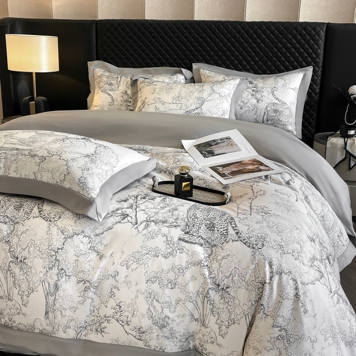 91家纺网 家纺一手货源 找家纺 （总）首尔家纺 2026春夏新款宽边数码冰丝四件套