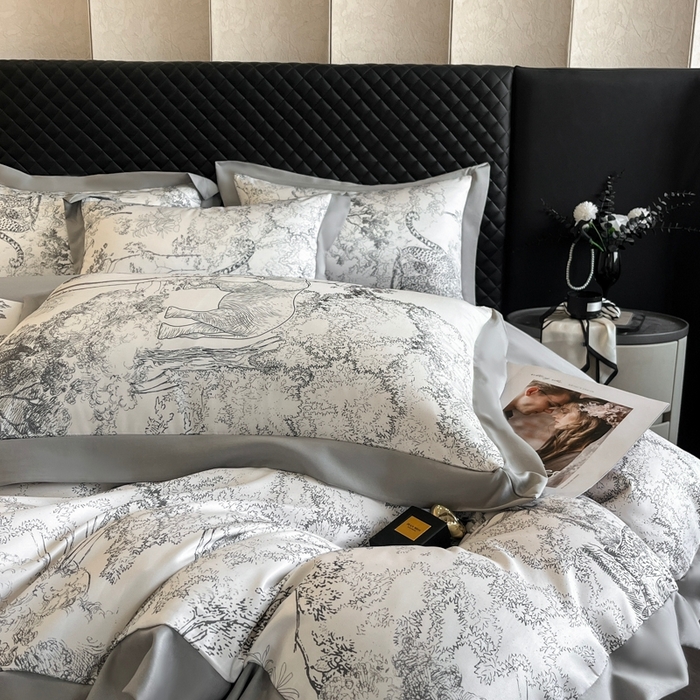 91家纺网 家纺一手货源 找家纺 （总）首尔家纺 2026春夏新款宽边数码冰丝四件套