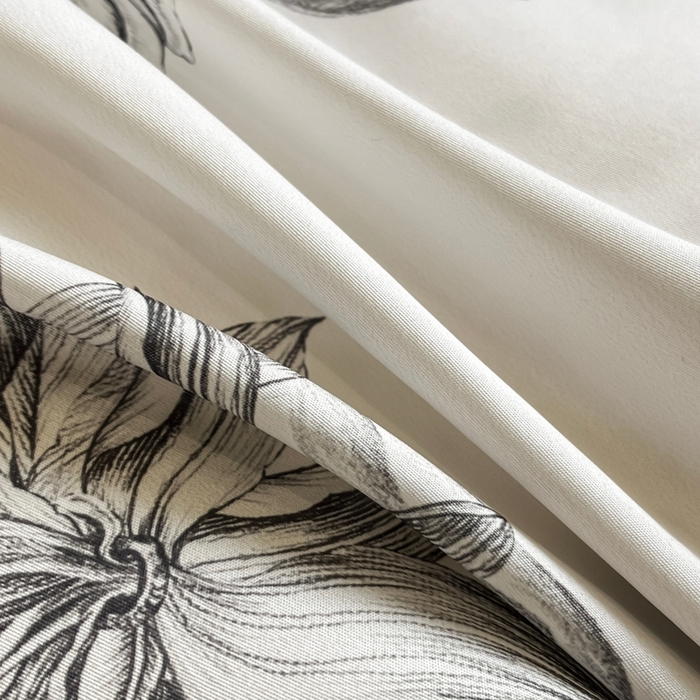 91家纺网 家纺一手货源 找家纺 首尔家纺 2026春夏新款宽边数码冰丝四件套 石榴花咖